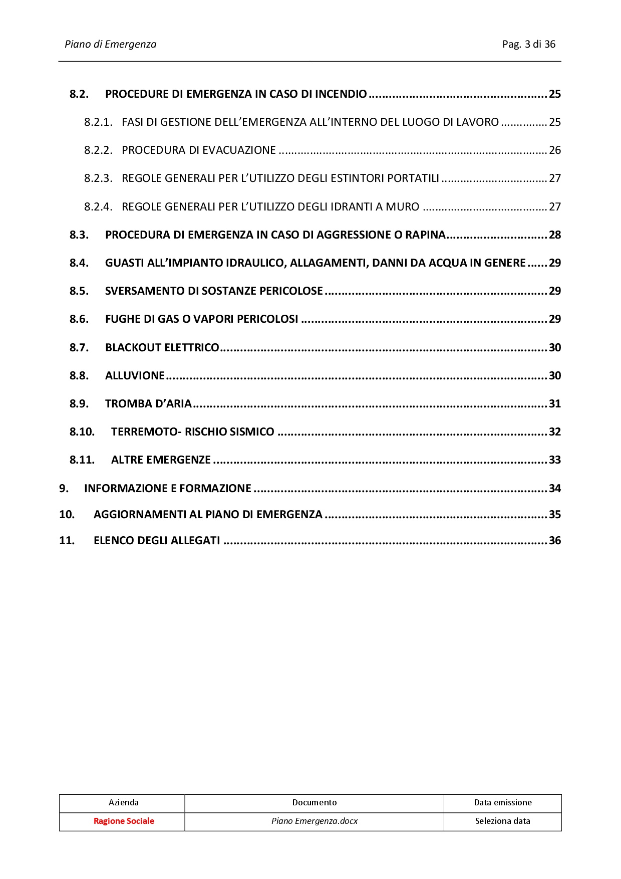 Piano di Emergenza - immagine 3