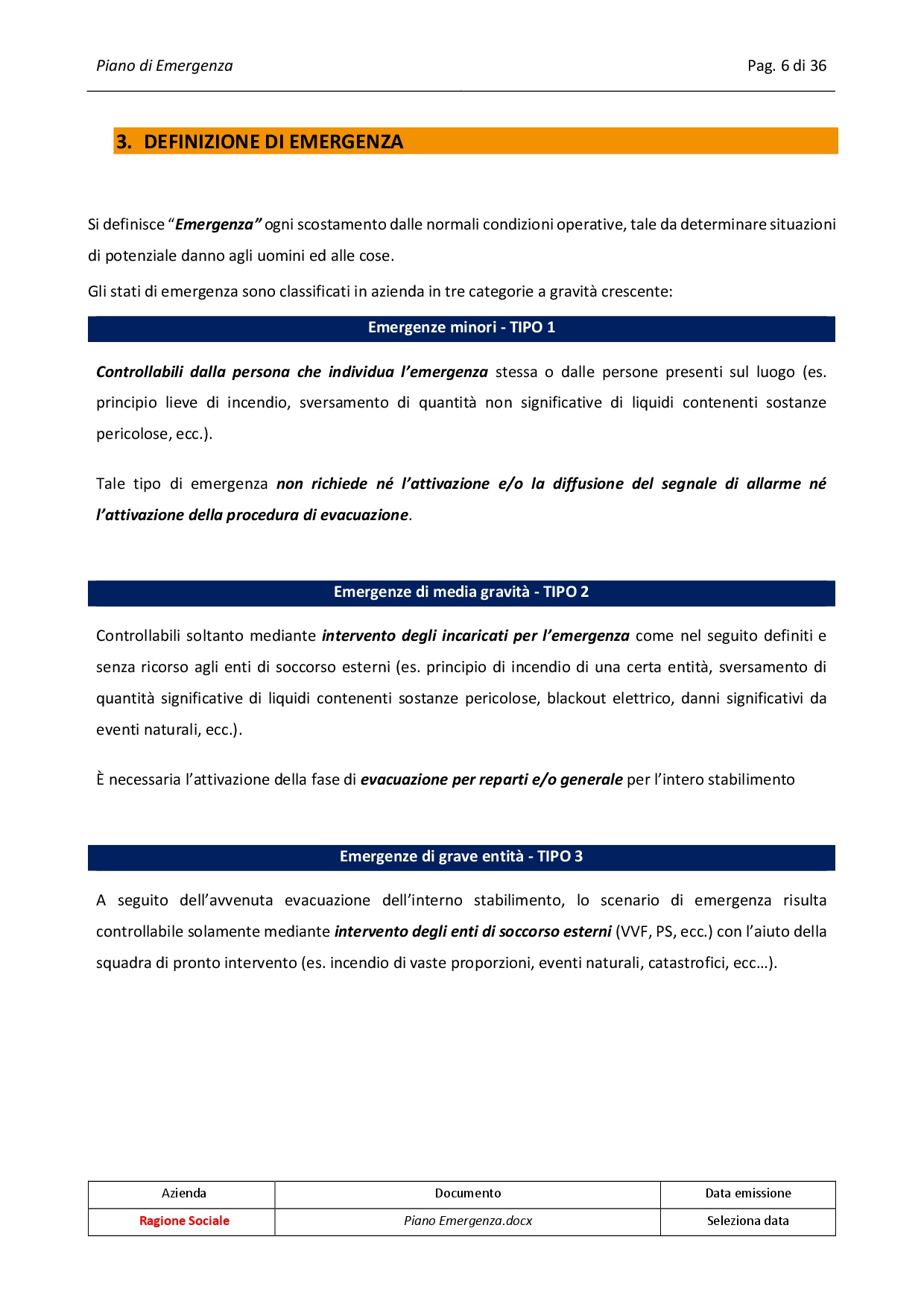 Piano di Emergenza - immagine 4