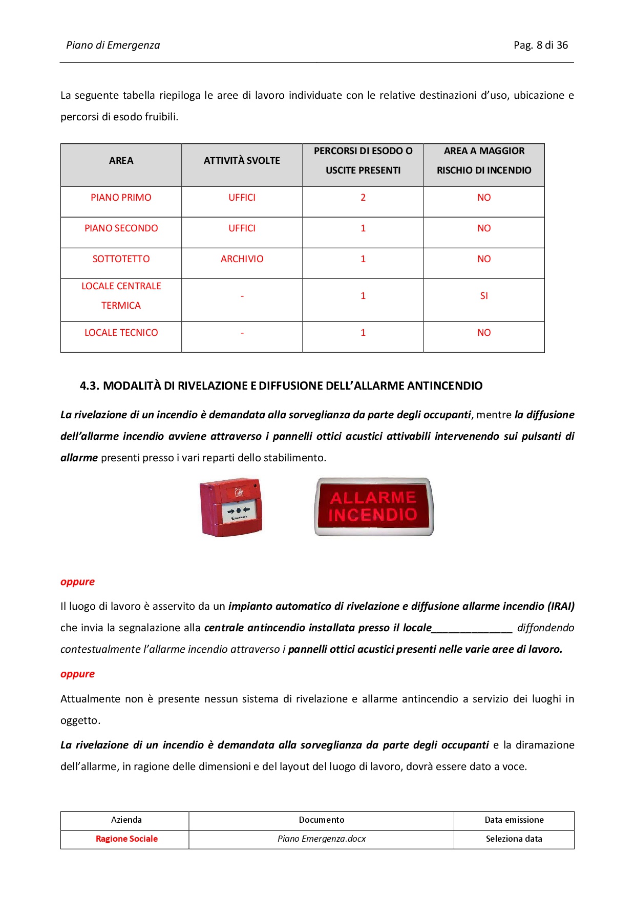 Piano di Emergenza - immagine 5