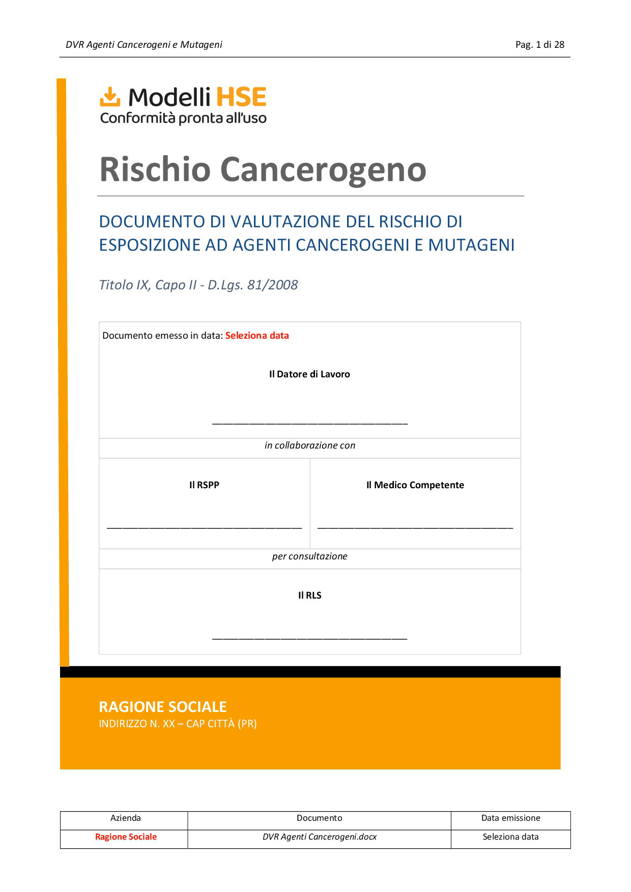 DVR Agenti cancerogeni e mutageni - immagine 2